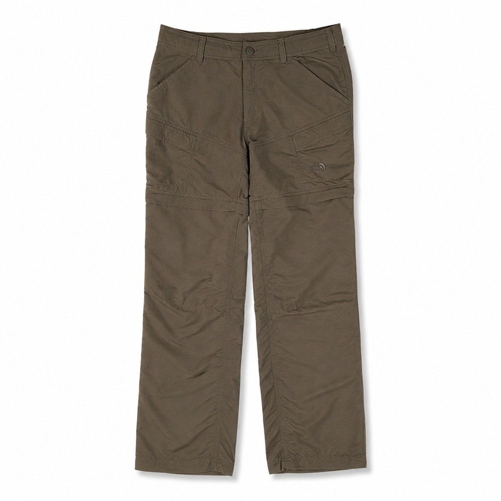 The North Face Women 12 Convertible Hiking Pants Brown Nylon Zip Off Cargo Trail